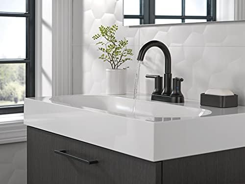 Delta Faucet Trinsic Matte Black Bathroom Faucet, Bathroom Sink Faucet - Image 3