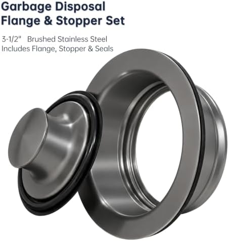 Garbage Disposal Flange and Stopper, Gunmetal Black - Image 5