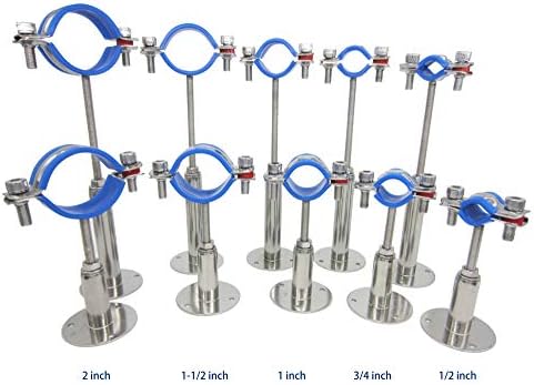 Stainless Steel Adjustable Pipe Clamp Bracket - Image 6