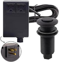 Westbrass ASB-2B3-62 Sink Top Waste Disposal Air Switch and Dual Outlet Control by Westbrass