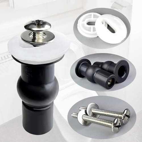 4 Pack Universal Toilet Seat Bolts and Hinge Screws, Top Mounting Fixings Kit - Image 2