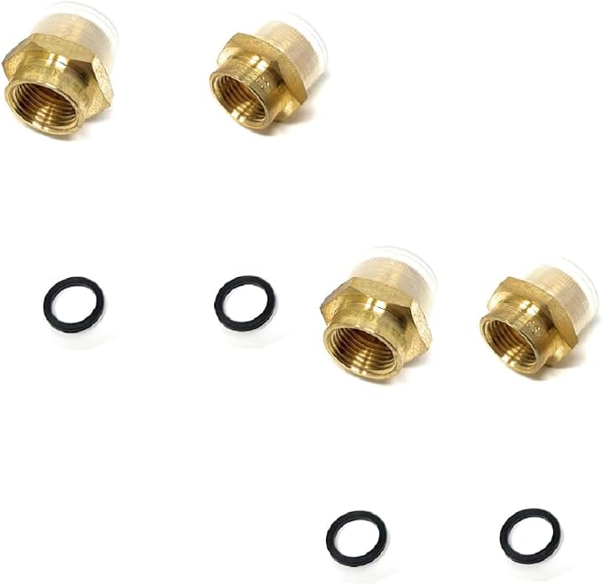 Cascada 1/2" G Thread Female to 3/4" NPT Male Adapter | Lead-Free Brass Pipe - Image 6