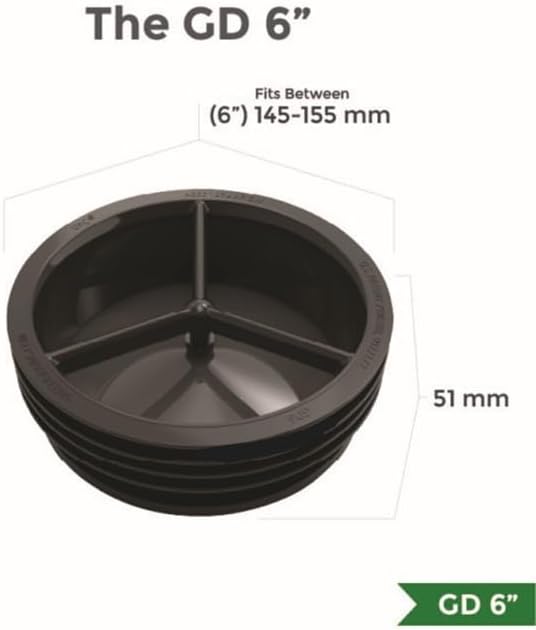 Waterless Trap Seal, 6 Inch, Fitting Pipes - Image 2