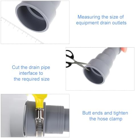 Washing Machine Drain Hose 6.5ft Flexible Dishwasher Drain Hose Extension Kit - Image 4