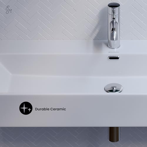 Claire 40” Rectangle Wall-Mount Bathroom Sink - Image 6