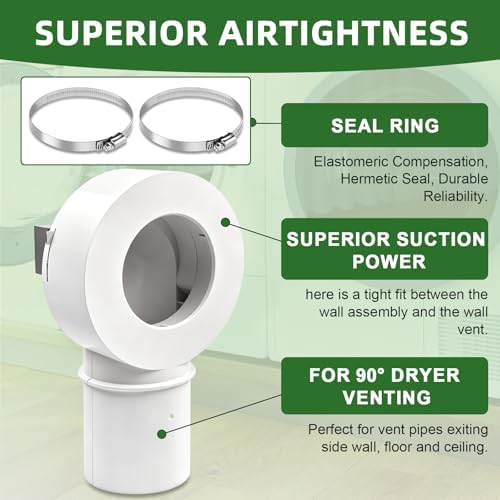 Magnetic Dryer Vent Coupling Connector Kit DV90 Airtight Seal - Image 4