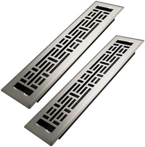 Howeall 2x12 Inches 2 Pack Heavy Duty Walkable Floor Register Easy Adjust Air by Howeall