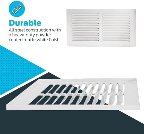 EZ-FLO 12 x 6 Inch Return Air Vent Cover - Image 5