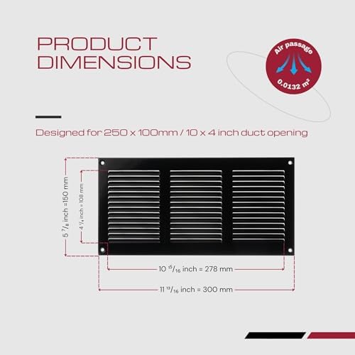 10x4 Vent Cover with Built-in Screen - Image 6