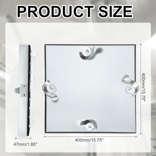 PATIKIL Galvanized Steel Access Panel, 16x16 Inch Insulated HVAC Duct Access - Image 2