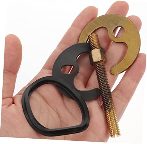 1 Set Kitchen Faucet Fixing Kit Mounting Bracket, Copper Horseshoe Plate Rubber - Image 2