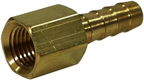 5/16" Brass Hose Barb Rigid Female Adapter - Image 2