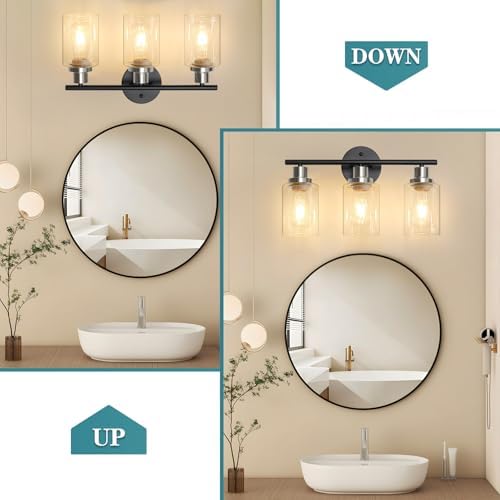 Unicozin Modern Bathroom Light Fixtures, 3 Light Vanity Lights, Living Room - Image 2