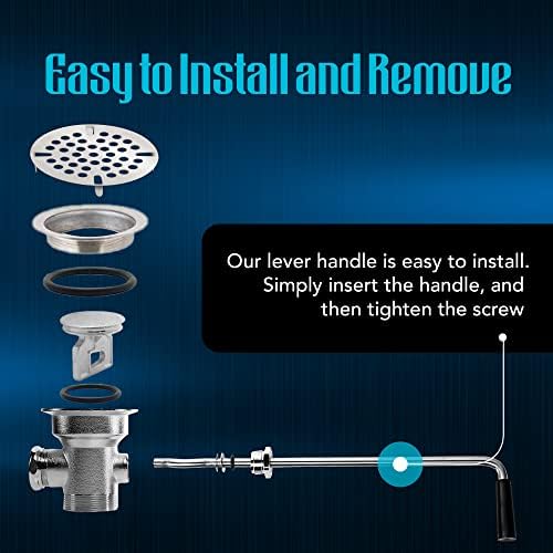 Rotary Twist Drain Handle for Commercial Sink, Controls Drain Stopper, Replaces - Image 7