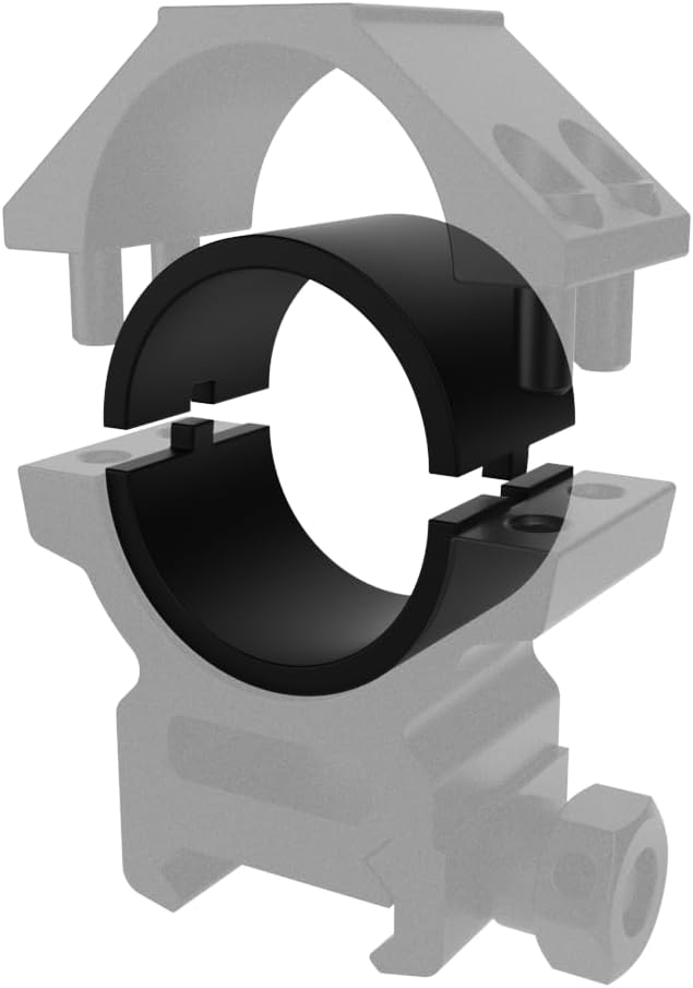 4 Sets 30mm to 25.4mm/1" Scope Ring Adapter Reducer | Spacer Shim 15mm Wide - Image 2