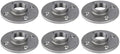 PIPE DECOR 1" Malleable Iron Floor Flange 6 Pack, Industrial Steel Grey Fits by PipeD%C3%A9cor