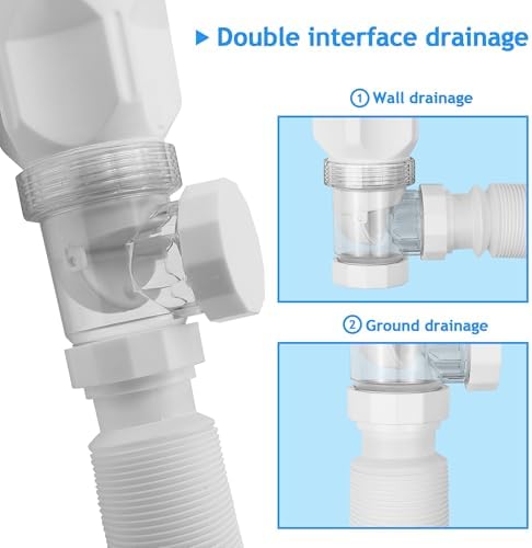 Bathroom White Sink Drain Kit, - Image 5
