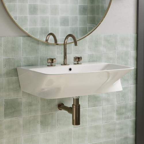 24"W x 17"D Wall Mount Bathroom Sink by LosFlexiOfficial