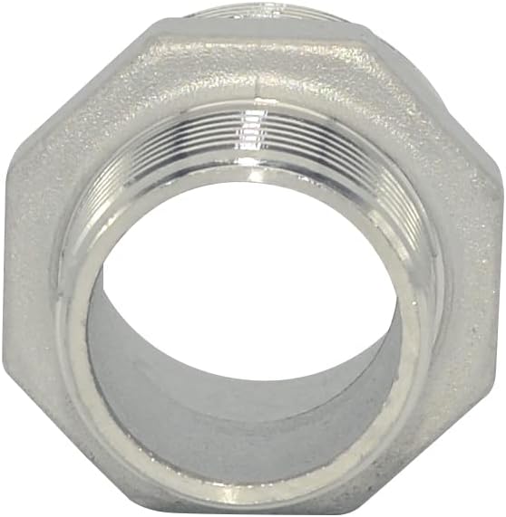 1-1/4" x 1" Male Threaded Reducing Nipple Fitting/Adapter, Stainless Steel - Image 5
