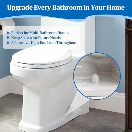 Universal Toilet Bolt Caps, Push-on Design Floor Bolt Covers - Image 5