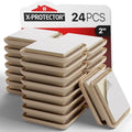 X-PROTECTOR Chair Sliders – 24 PCS 2" Furniture Sliders by X-Protector