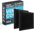 Repa Market 8 x 8 Inch Black Square Air Vent Cover by RepaMarket