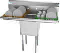 KoolMore 1 Compartment Stainless Steel NSF Commercial Kitchen Prep & Utility by KoolMore
