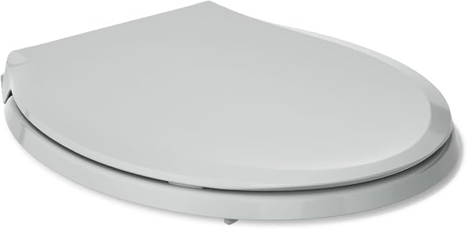 KOHLER 4639-RL-95 Cachet ReadyLatch Round Toilet Seat Soft Close, Ice Grey - Image 8