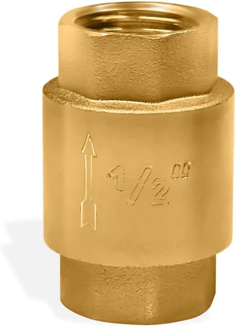2 Pcs Brass One Way Valve 1/2 inch Backflow Preventer Female NPT Thread - Image 3
