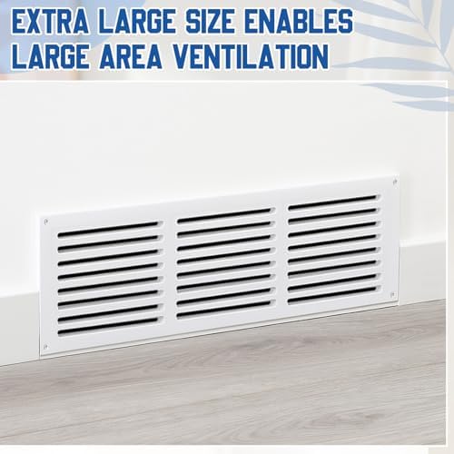 Colingmill 1 Pcs Decorative Return Air Vent Cover 24 x 8.5 x 3/4 Inch White MDF - Image 6