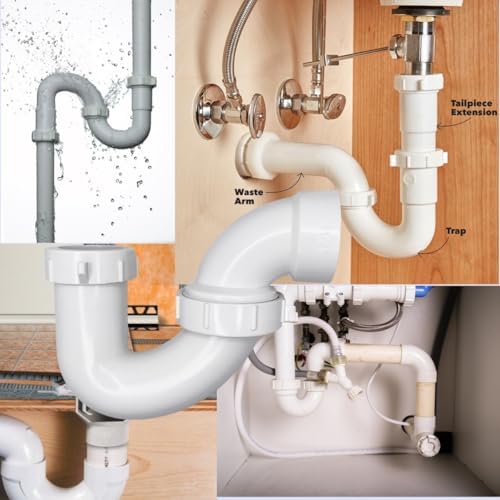 1-1/2 Inches PVC DWV P-Trap Drain Pipe - Image 3