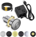 BESTILL All Metal Garbage Disposal Air Switch Kit Dual Outlet, UL Listed Long by BESTILL