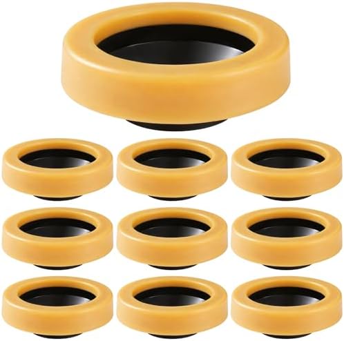 10 Pack Toilet Wax Ring Extra Thick Toilet Bowl Wax Ring Gasket Fits 3-inch and by Sibosen