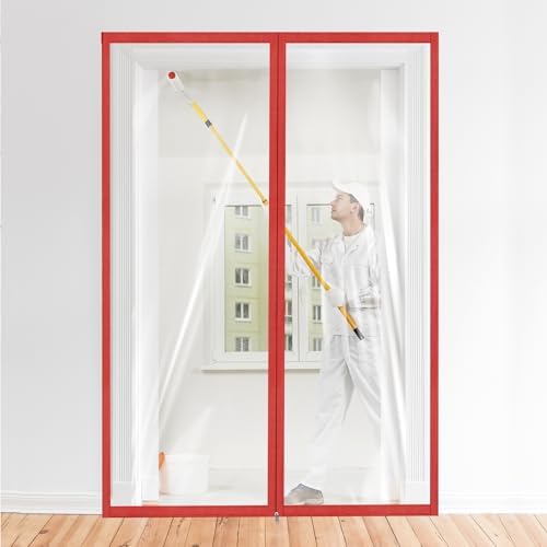 Amylove Zipper 60 x 102 Inch Dust Barrier Door Kit, 5 x 8.5 ft by Amylove