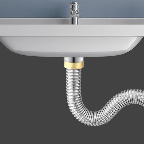 3PCS Kitchen Sink Drain Kit 304 Stainless Steel Sink Drain Pipe - Image 7