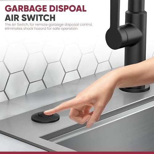 Westbrass ASB-B3-62 Sink Top Waste Disposal Replacement Air Switch Trim Only - Image 3