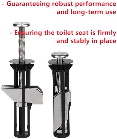 Toilet Seat Bolt Kit, Heavy Duty Universal Replacement Fasteners - Image 4