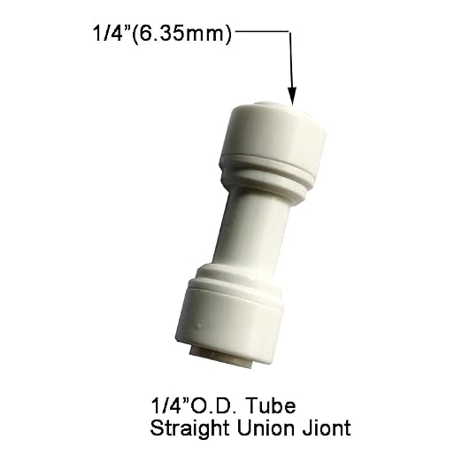 Malida 1/4" OD to 1/4" OD push fit straight union quick connector - Image 2