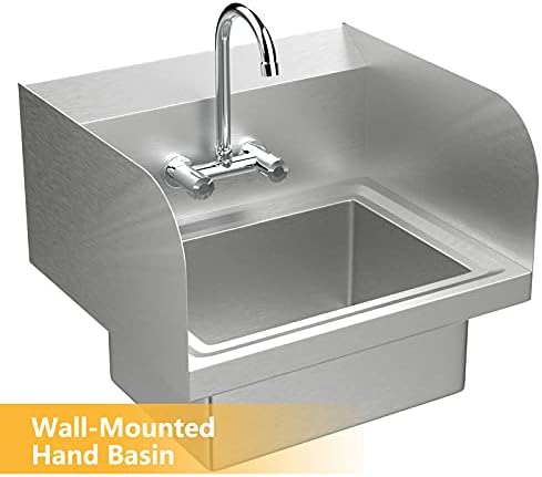 Bonnlo Upgraded Commercial Hand Wash Stainless Steel Prep/Bar Sink - Image 2