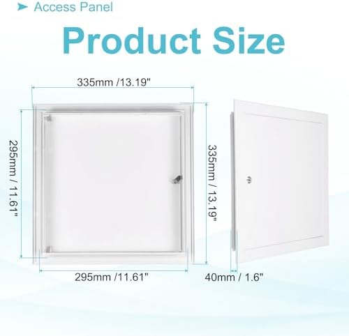 PATIKIL Drywall Access Panel 13x13 Inch, Aluminum Frame Wall Hole Cover - Image 2