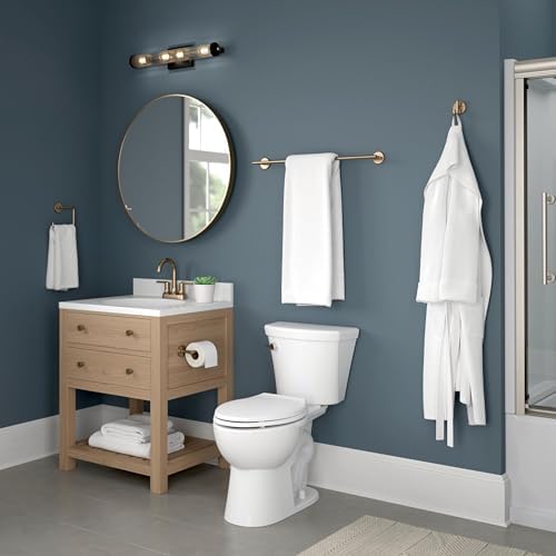 Delta Single Post Toilet Paper Holder | Champagne Bronze | Wall Mount | Trinsic - Image 5
