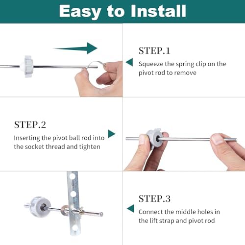 Lavatory Pop-Up Center Piece Assembly, Pop-Up Drain Repair Kit, Fits Most - Image 6