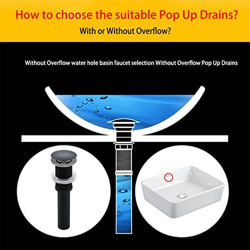 Bathroom Sink Drain Without Overflow Vessel Sink Drain Assembly, Lavatory - Image 5