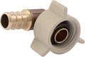 SharkBite 1/2 Inch NPSM Crimp 90 Degree Swivel Adapter Elbow, Brass Plumbing by SharkBite