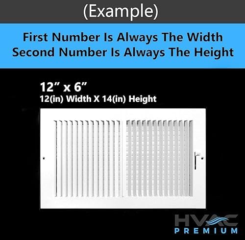 HVAC Premium 10'' x 8'' Steel Return Air Grille - Image 2