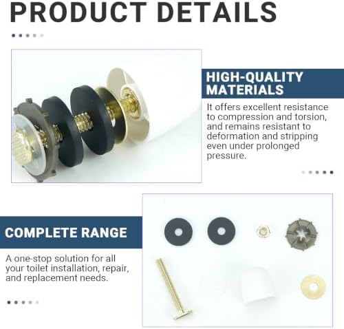 2 Pack Toilet Bolts for Floor, Toilet Flange Repair Kit Heavy Duty Toilets - Image 3