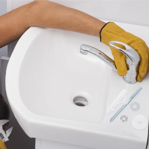1set Heavy-Duty Basin Mounting Kit Secure Wall-Mount Sink Fixings Screws Bolts - Image 6