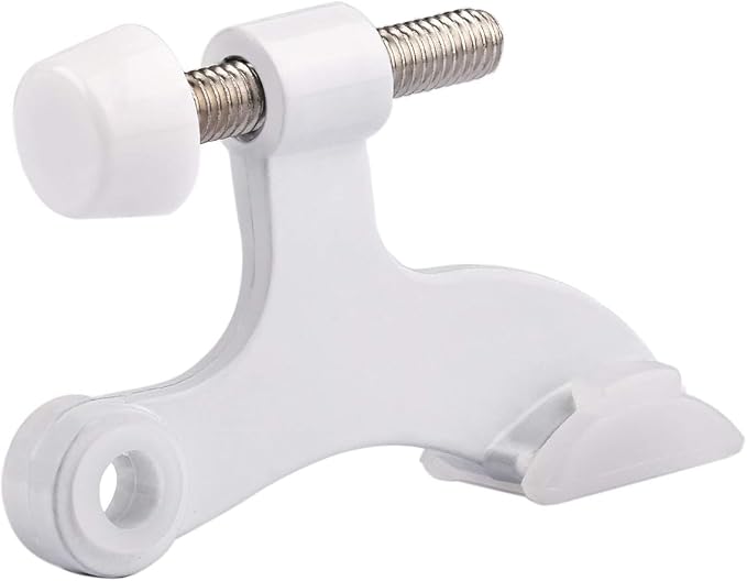HOMOTEK 24 Pack Hinge Pin White Door Stopper, Adjustable Deluxe Heavy Duty Door by HOMOTEK