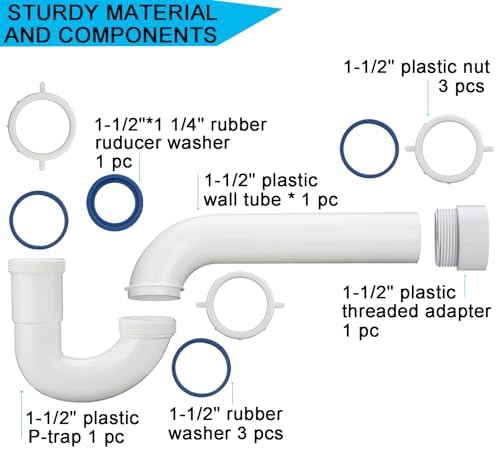 Yariwiz White 1-1/2 inch P Trap - Image 6