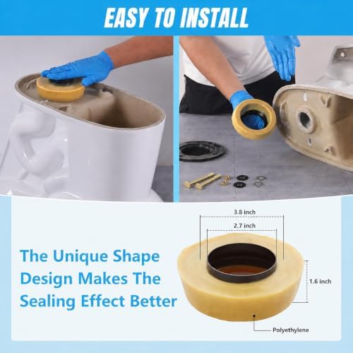 MENNTY Extra Thick Toilet Wax Ring Kit Universal Fit - Image 3